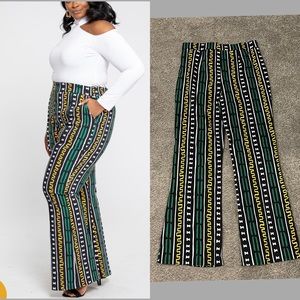 Beautiful print flare leg pants